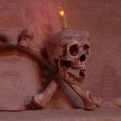 "Skull/Femur Bone Wall Sconce" Haunted House Lighting -Christmas Central skull femur bone wall sconce haunted house lighting 8721168193