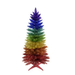 Kurt Adler 3' Or 4' Un-Lit Rainbow Foil Artificial Christmas Tree -Christmas Central tr2393 43437.1678131156