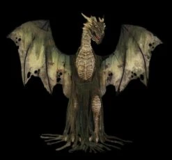 "Winter Forest Dragon" Electric Animated Halloween Prop